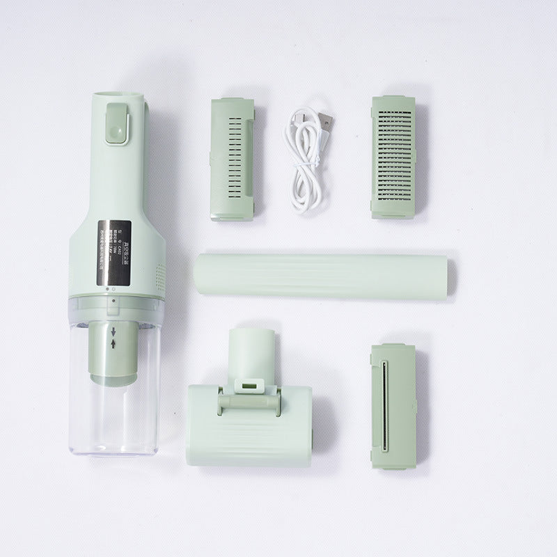 Portable grooming vacuum brushing dog fur