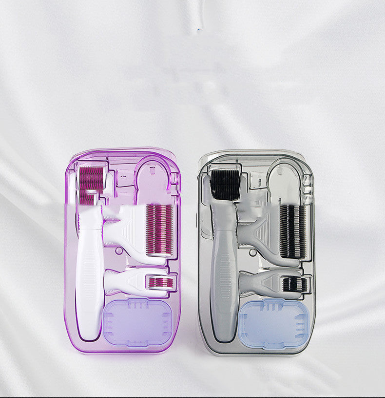 Skincare tool set attachment heads in different sizes