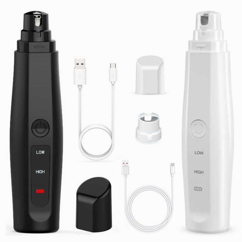 Pet nail grinder USB charging port detail