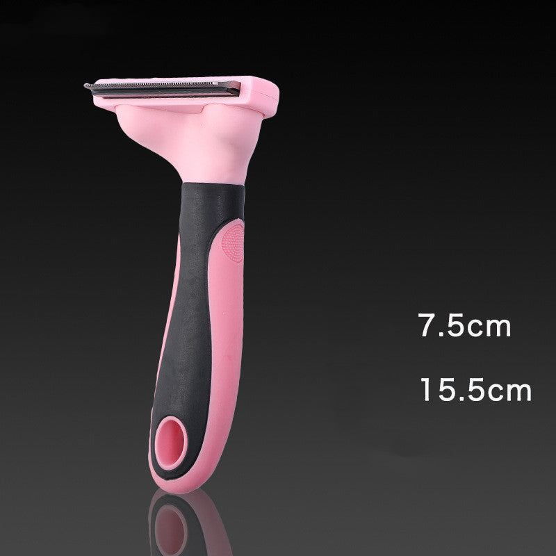 Grooming comb ergonomic handle detail