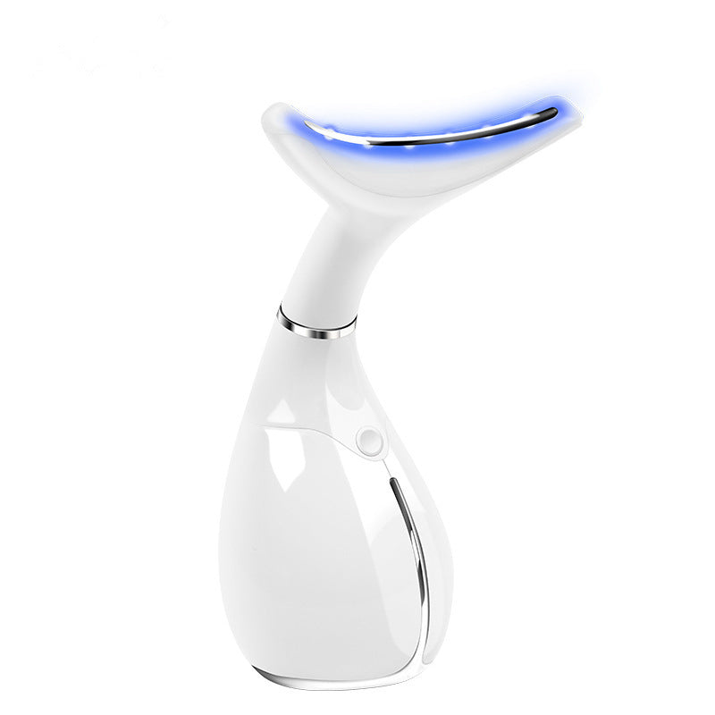 Neck care device control buttons and display
