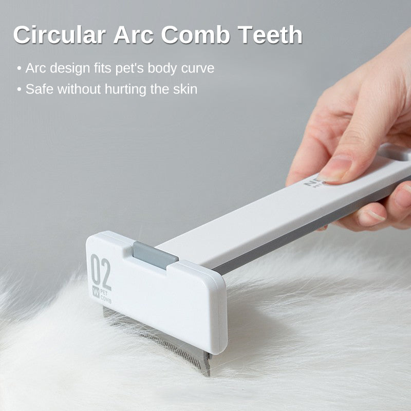 Deshedding comb collected loose fur comparison