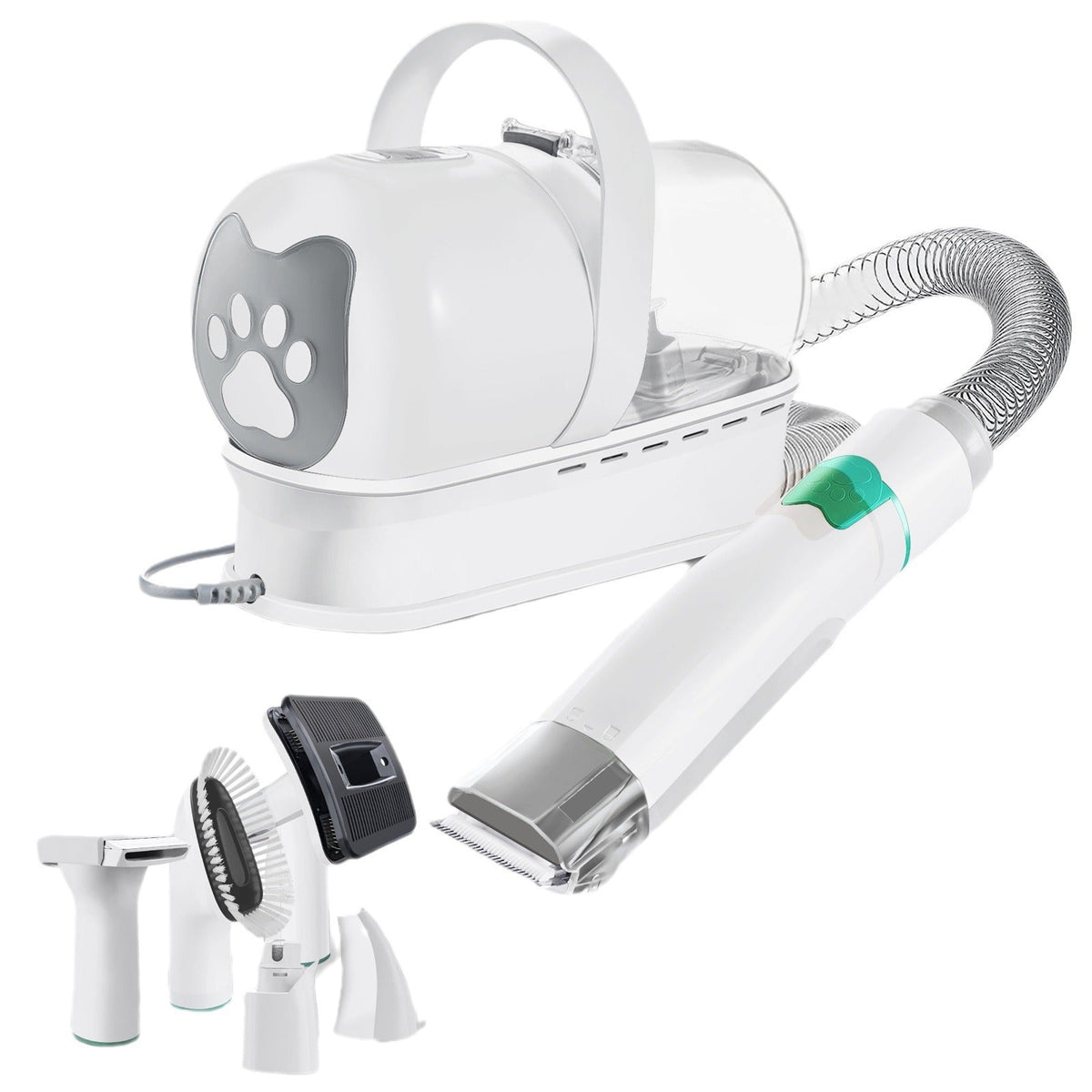Grooming vacuum nail care attachment head
