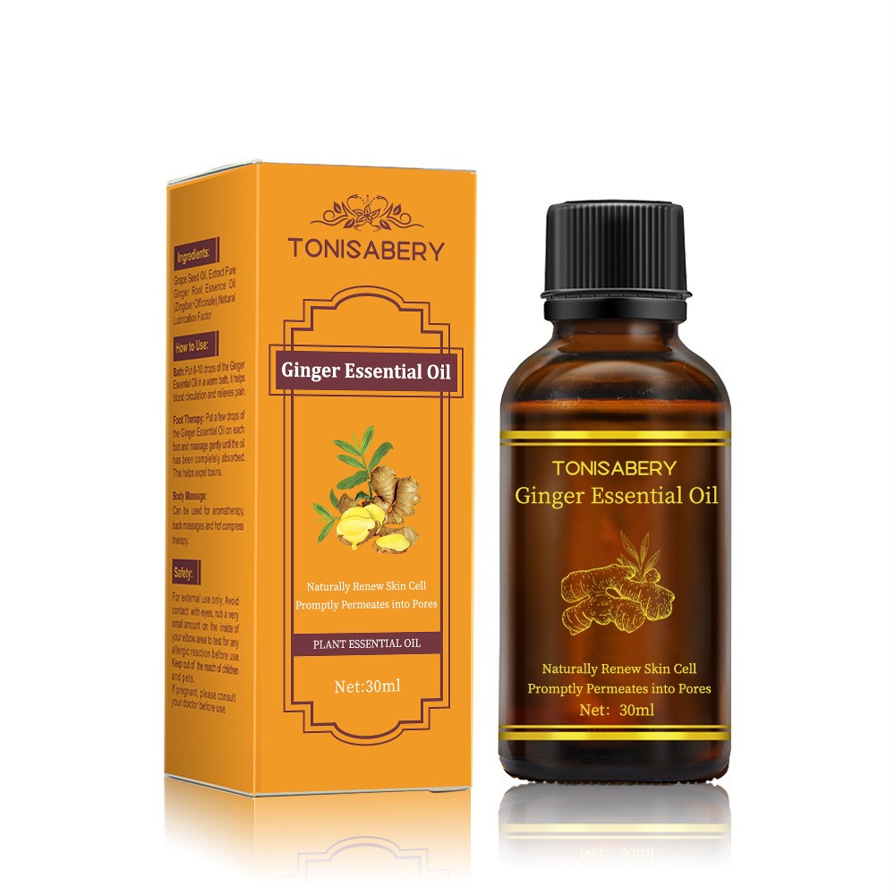 Ginger massage oil texture and consistency